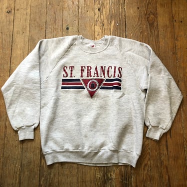 1980s St. Francis Raglan Sweatshirt Medium 