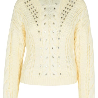 Moncler White Wool Blend Sweater Women