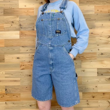 Vintage OshKosh Blue Jean Denim Dungarees Overalls Shorts 