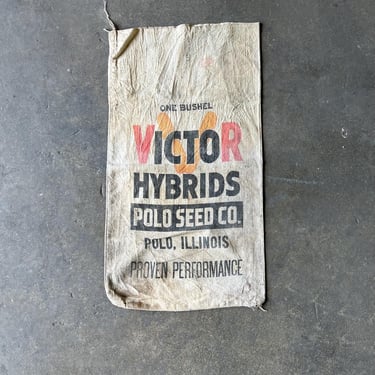 Vintage Victor Seed Sack Polo, IL 