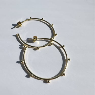 Louise Gold Pushback Hoops