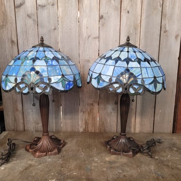 Pair of Tiffany Style Lamps 25"x18"