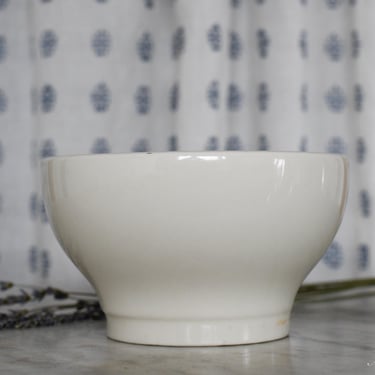 Vintage French Ironstone Cafe Bowl 