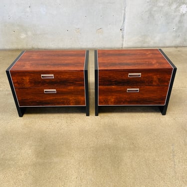 Pair of Rosewood Nightstands By Robert Baron for Glenn of California