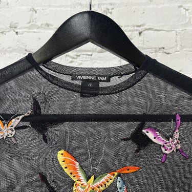 Vivienne Tam embroidered butterfly top