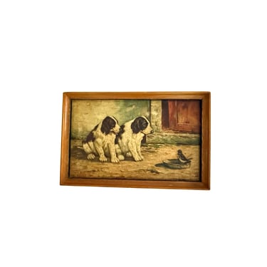 1930's Dog Portrait, Framed 