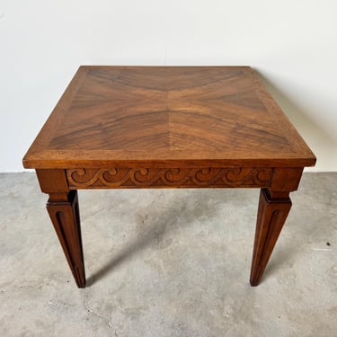 1980's Vintage Baker Furniture Hollywood Regency Side Table 