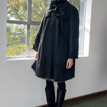 Black Vintage Swing Trench (M)