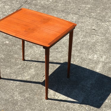 Small Danish Modern Teak Side Table by Mobelintarsia, Made in Denmark 
