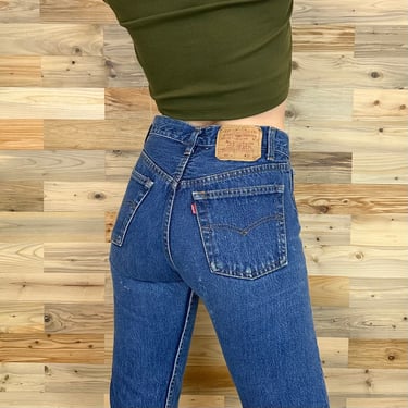 Levi's 501 Cropped Vintage Jeans / Size 24 Petite 