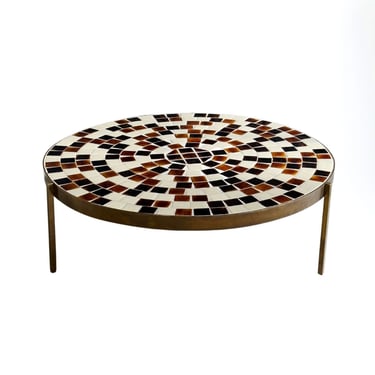 Italian Marble and Brass Coffee Table, 1970