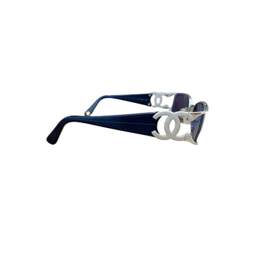 Chanel Blue Side Logo Sunglasses