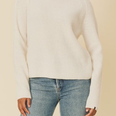 One Grey Day Pacific Cashmere Pullover in Ivory