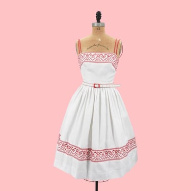 1950s Cross My Heart pique cotton dress 