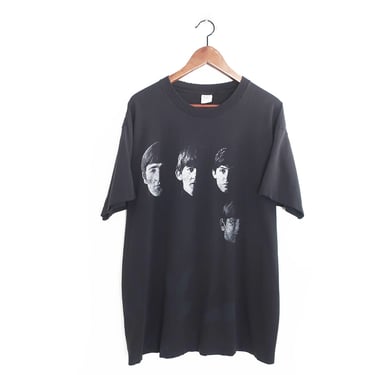 vintage Beatles shirt / 90s band shirt / 1990s The Beatles Meet the Beatles black single stitch faded band t shirt XL 