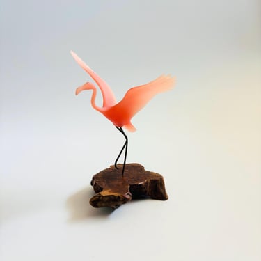 Vintage John Perry Flamingo Sculpture 