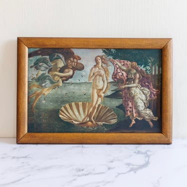 vintage French lithograph, "the birth of venus"