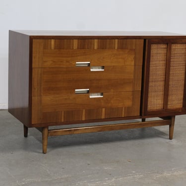 Mid-Century Modern Walnut Mini Sideboard/Credenza by American of Martinsville 