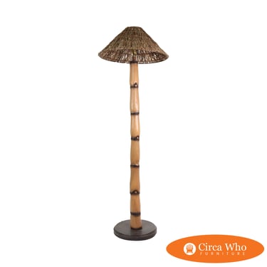 Palecek Faux Bamboo Floor Lamp