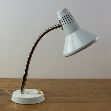 Mid-century Modern Desk Lamp | Vintage Adjustable Office Lamps | 60's Industrial Lighting | Retro Gooseneck Light 