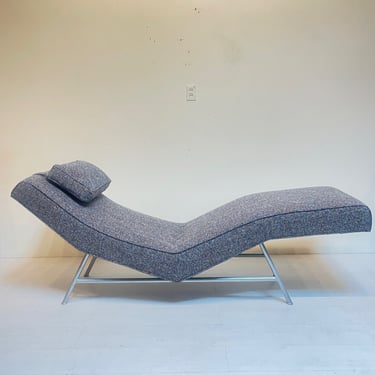 Vintage Fred Chaise / Milo Baughman for Thayer Coggin Armless Lounge Chair Mid Century Modern 