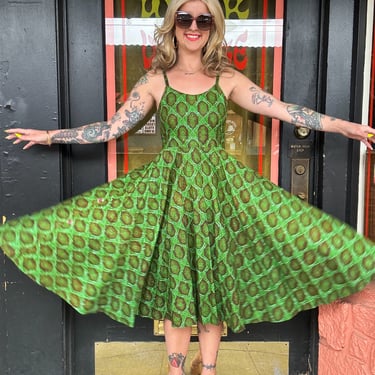 Vintage emerald dress