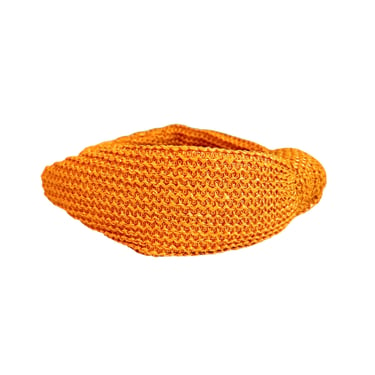 Tangerine Orange Raffia Headband