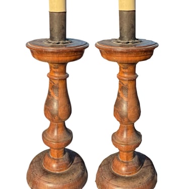 Pair Italian 17th c Lamps