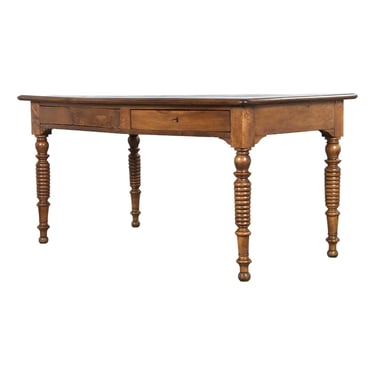 19th Century French Louis XIII Style Walnut Writing Desk 