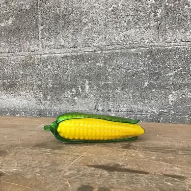 Kosta Boda Blown Glass Corn on the Cob (Seattle)