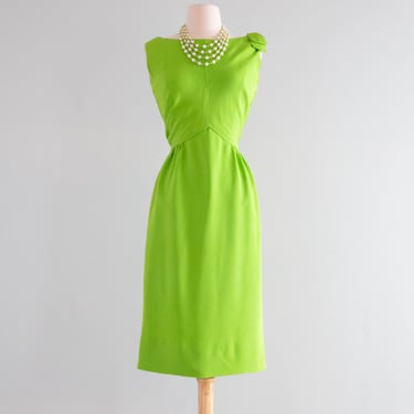 Late 1950's Herbert Sondheim Spring Cocktail Dress / Size XS
