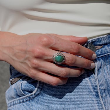 Vintage Sterling Silver and Turquoise Ring