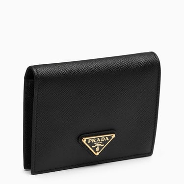 Prada Black Saffiano Leather Small Wallet Women