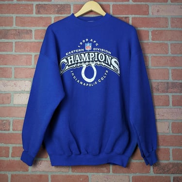 Vintage 1999 NFL Indianapolis Colts Football ORIGINAL Crewneck Sweatshirt - Extra Large 