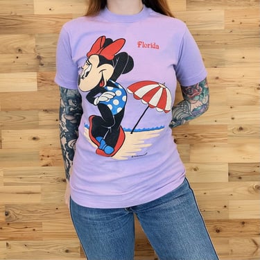 80's Minnie Mouse Disney Florida Vintage Tee Shirt T-Shirt 