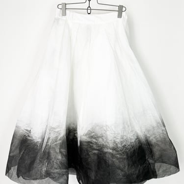 Monarch Sculptural Double Layer Ombre Organdy Skirt