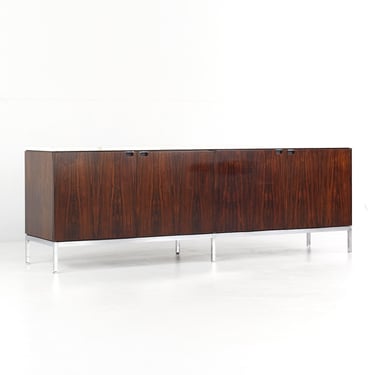 Knoll Mid Century Marble Top Rosewood Credenza - mcm 