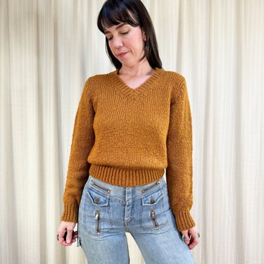 70s warm knit sweater 