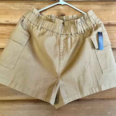 No Boundaries New Tan Cargo Shorts with Front Cargo Pockets Size L 