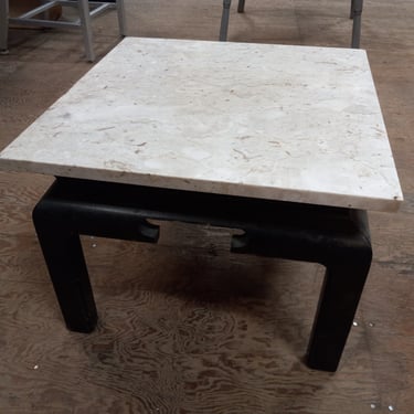 Marble Top Table, 20 x 20 x 14.5