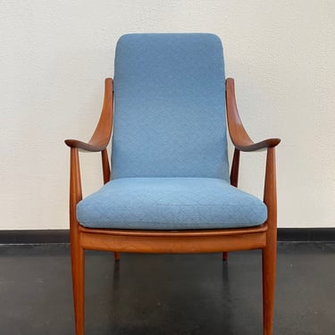 Peter Hvidt High Back Lounge Chair 
