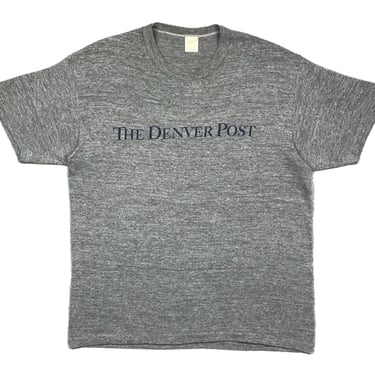 Vintage 70s/80s “The Denver Post” Made in USA Promotional Graphic T-Shirt Size Large 