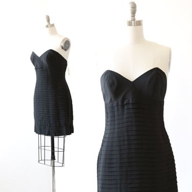 Nicole Miller mini dress | Vintage Nicole Miller deadstock pleated party dress 