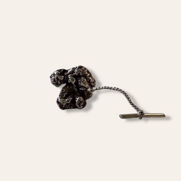 Vintage Brutalist Sterling Silver Tie Tack