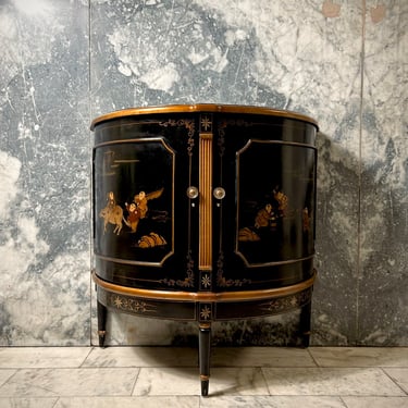 Art Deco Chinoiserie Demi-Cabinet