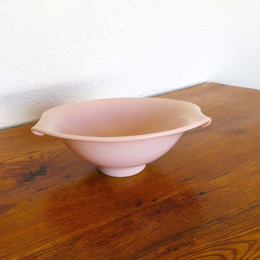 Vintage Pink Milk Glass Bowl Shell Pink 