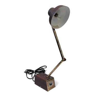 Vintage Swing Arm Desk Lamp, Industrial Tensor Table Lamp, Mid Century Modern, Extending Adjustable, Vintage Office Lighting 