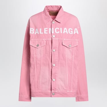 Balenciaga Baby Pink Denim Jacket Women