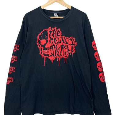 The Heavy Metal Shop Skulls Black Long Sleeve T-Shirt XL