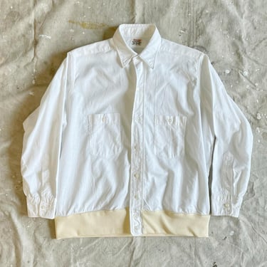 Size Small Vintage Late 1920s Cotton Broadcloth SpoJak Golf Shirt Jacket with Knitted Waistband 2300 